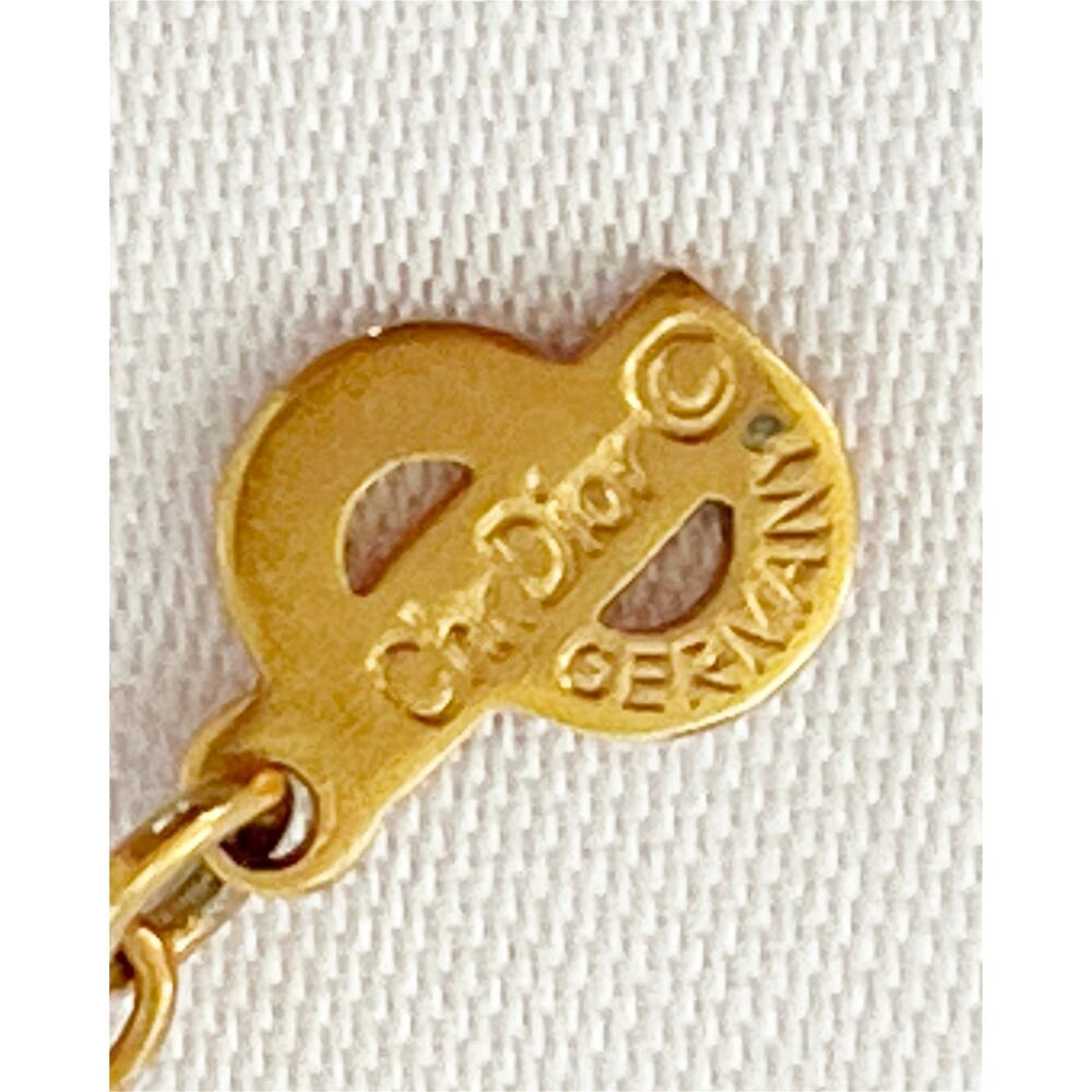 Christian Dior Interlocking Gold Circle Pendant Necklace - Picture 6 of 10